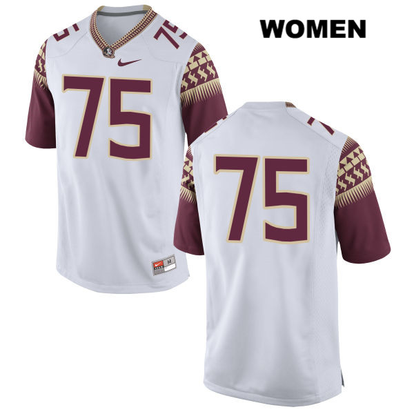 Women's NCAA Nike Florida State Seminoles #75 Abdul Bello College No Name White Stitched Authentic Football Jersey CQR4869MU